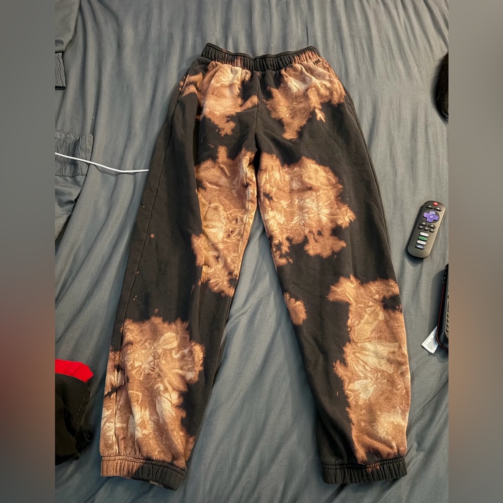 DSG Black and Tan Tie-Dye Joggers